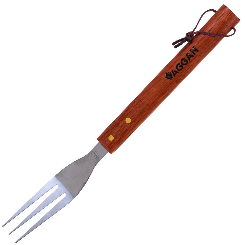 Widelec do grillowania VAGGAN BBQ ze stali nierdzewnej, 39 cm