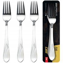 Widelec Stołowy Obiadowy Widelce Zestaw 3Szt. Ze Stali Nierdzewnej 18/0