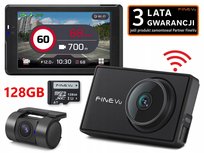 Wideorejestrator FineVu GX7000 Wi-Fi 128GB QHD+FHD ekran IPS GPS fotoradary