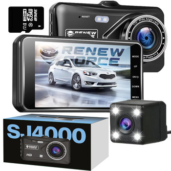 Wideorejestrator jazdy DOTYKOWY PRZÓD TYŁ MenuPL REJESTRATOR kamera cofania SJ4000 - LOGIT