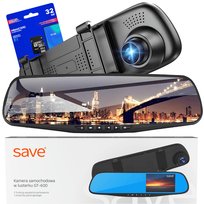 Wideorejestrator W Lusterku Kamera Samochodowa Cofania Rejestrator Jazdy Asysytent Parkowania