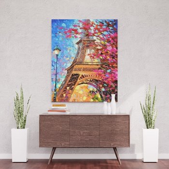 Widok na Wieżę Eiffla - Malowanie po numerach 50x40 cm - ArtOnly