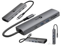 Więcej Portów i Ładowanie PD 100W Jednym Kablem 2 monitory HUB USB-C do MSI