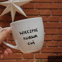 WIECZNIE COŚ PINK ręcznie malowany kubek 350ML / My Mug Company My Mug Company