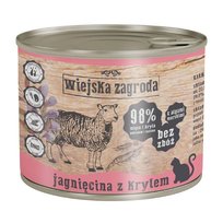 Wiejska Zagroda Karma mokra jagnięcina z krylem dla kotów 200g