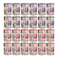 Wiejska Zagroda mokra karma dla kota jagnięcina kurczak mix 24x400g
