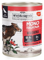 Wiejska Zagroda mokra karma dla psa MONOPROTEINOWA Wołowina 800g