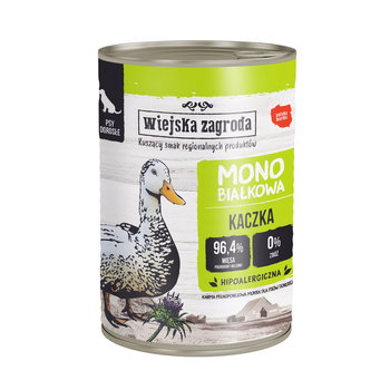 Wiejska Zagroda Mokra Karma Monoproteinowa Dla Psa Kaczka 400G - Wiejska Zagroda