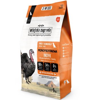 Wiejska Zagroda Sucha Mono S M Indyk 6kg - Wiejska Zagroda