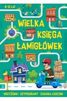 Wielka księga łamigłówek. Krzyżówki, szyfrogramy, zadania logiczne. 8-12 lat. Zielona Inna marka