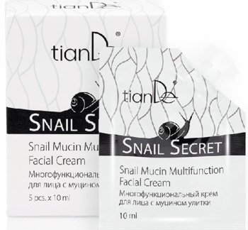 Wielofunkcyjny Krem do Twarzy z Mucyną Ślimaka Snail Secret 5 szt x 10 ml Tiande - Tiande