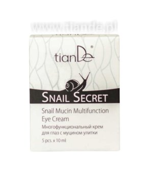 Wielofunkcyjny krem pod oczy z mucyną ślimaka Snail Secret 5 szt. x 10 ml Tiande - Tiande