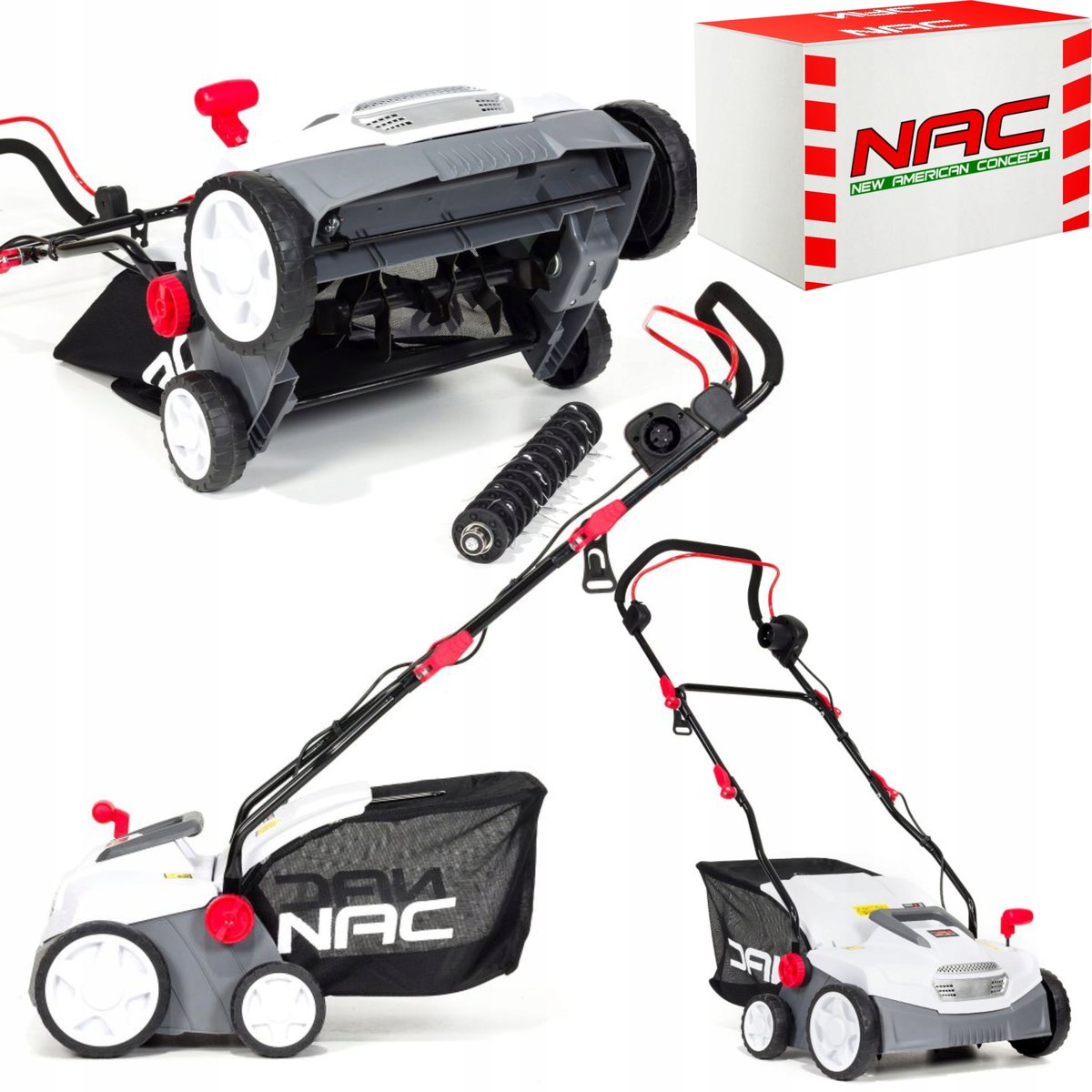 Wielofunkcyjny wertykulator-aerator NAC SCE150-DT, 1500 W