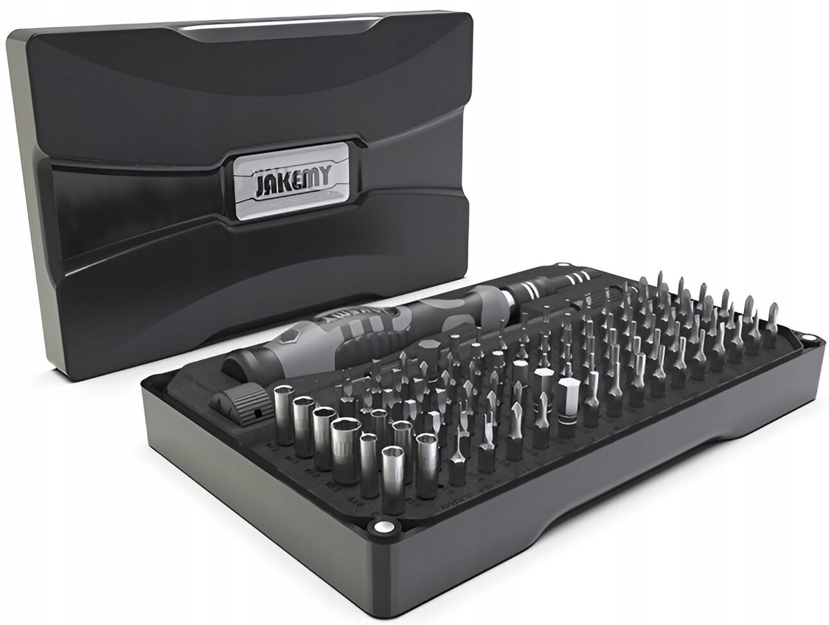 Wielofunkcyjny zestaw śrubokrętów wkrętów precyzyjnych Jakemy JM-8176 106w1-Zdjęcie-0