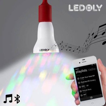 Wielokolorowa żarówka LED Bluetooth z głośnikiem Ledoly C1000 - InnovaGoods