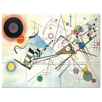 Wielopanelowa grafika ścienna Composition VIII - Wassily Kandinsky - Legendarte