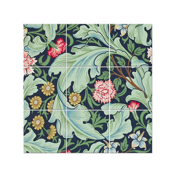 Wielopanelowa grafika ścienna Floral Wallpaper - William Morris - Legendarte