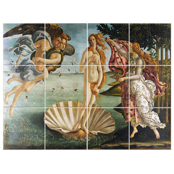 Wielopanelowa grafika ścienna The Birth Of Venus - Sandro Botticelli - Legendarte