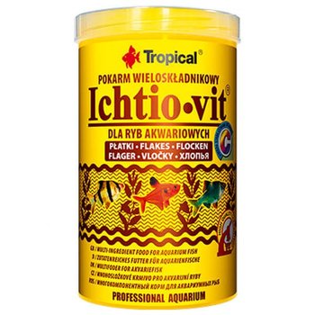 Wieloskładnikowy pokarm w formie płatków TROPICAL Ichtiovit, 200 g - Tropical