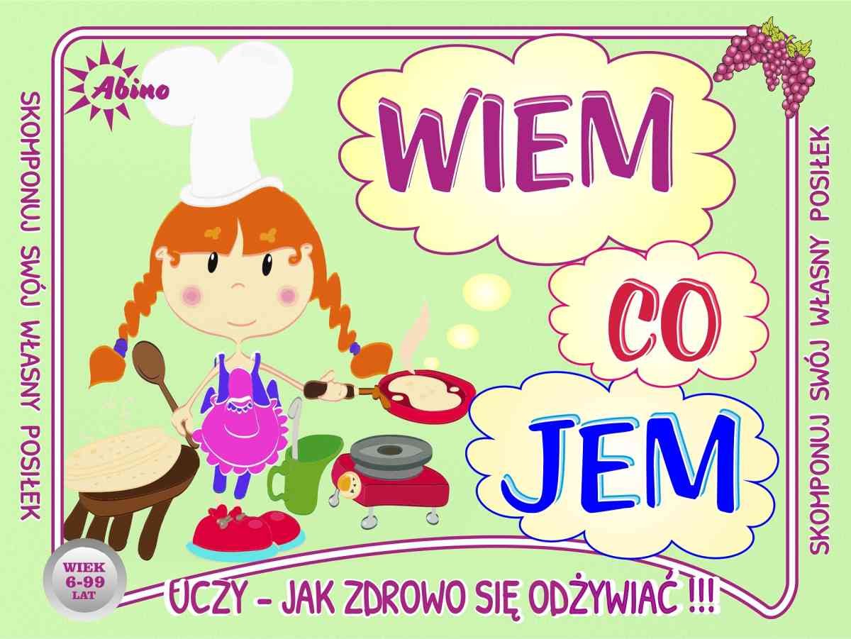 Фото - Розвивальна іграшка Icom Wiem co jem, gra edukacyjna, Abino 