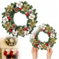 WIENIEC BOŻONARODZENIOWY ELEGANCKA DEKORACJA ŚWIĄTECZNA KOLOROWY WZ5 40CM