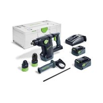 Wiertarka dłutowa SDS Plus 18V KHC 18 5.0 EBI Plus + 2 akumulatory 5 Ah + ładowarka + Systainer FESTOOL 577448