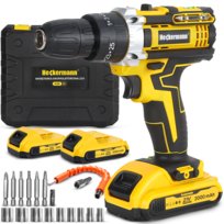 Wiertarko Wkrętarka akumulatorowa udarowa 2xAKU + Walizka Heckermann AJW20