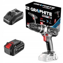 WIERTARKO-WKRĘTARKA AKUMULATOROWA UDAROWA + AKU 4AH + ŁADOWARKA GRAPHITE