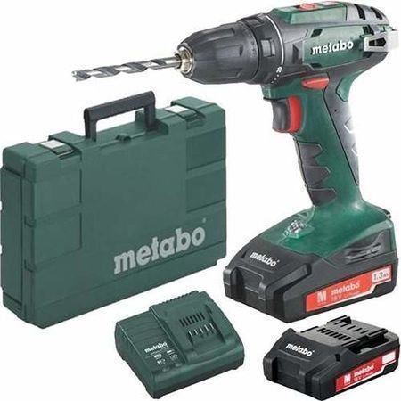 Wiertarko-wkrętarka METABO BS 18, 2x2,0 Ah