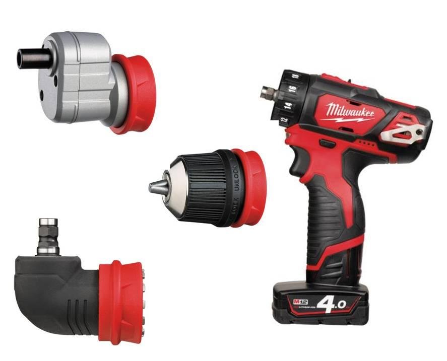 Wiertarko-wkrętarka MILWAUKEE m12bddxkit-202c, 12 V 4933447836
