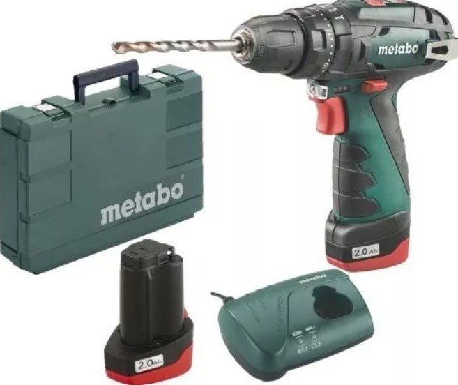 Wiertarko-wkrętarka udarowa METABO, 10,8 V, 2 ah 600385500