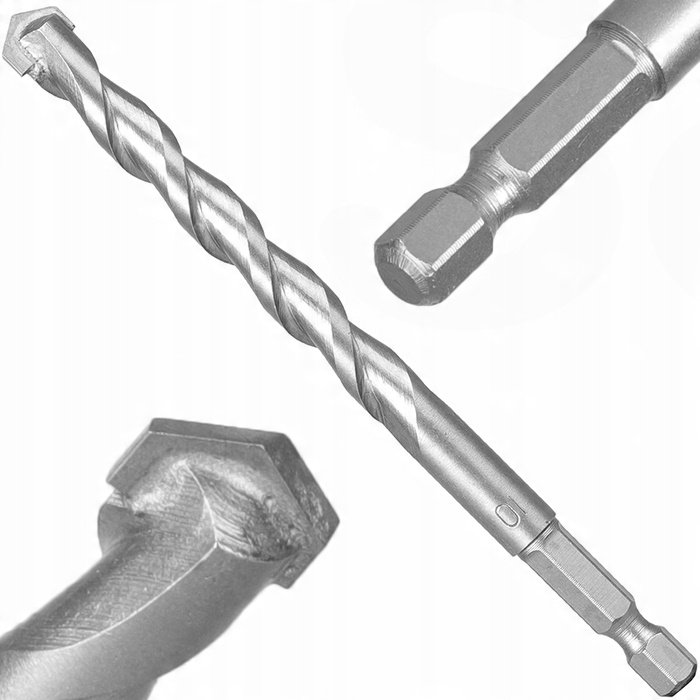 Wiertło Do Wkrętarki 10.0 Mm Betonu Metalu Gresu