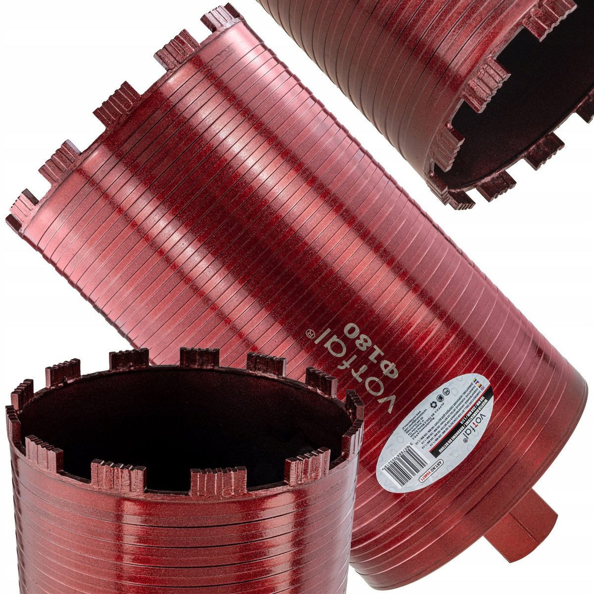 WIERTŁO KORONOWE DIAMENTOWE KORONKA 180MM 1.1/4 PRO WIERTNICY WIERTNICA 350
