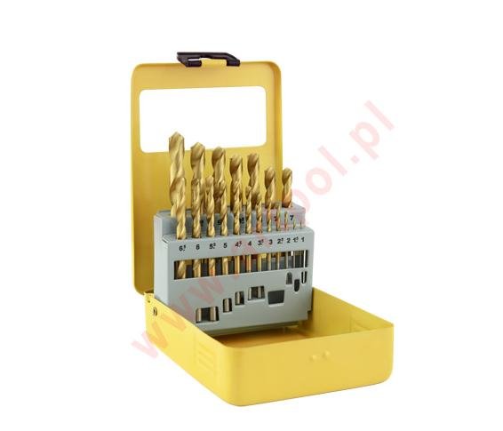 WIERTŁO METAL TYTAN KOMPLET 19szt. AR51274