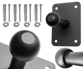 Wieszak do platform rowerowych ścienny kula PEŁNA, toczona CNC - Inny producent