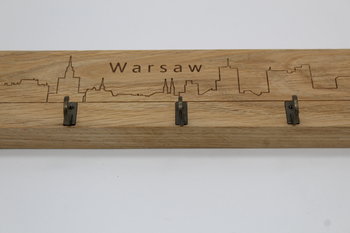 Wieszak drewniany na klucze z drewna dębowego Warsaw - WoodenMode