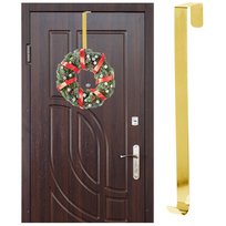 Wieszak Haczyk Uchwyt Na Świąteczny Wieniec Wianek Na Drzwi Wejściowe Złoty 29,5 Cm