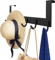 Wieszak na drzwi do pokoju łazienki LOFT bez wiercenia 6 haczyków