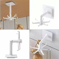WIESZAK OBROTOWY Kuchenny 6 Haków biały AG880 Aptel