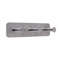 Wieszak samoprzylepny potrójny Inox N009