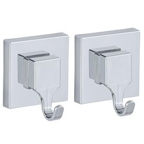 Wieszaki na przyssawki QUADRO, Vacuum-Loc WENKO, 2 sztuki, 7x6x5 cm