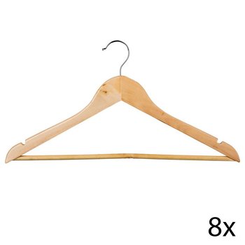 Wieszaki na ubrania 5FIVE SIMPLE SMART, brązowe, 8 szt. - JJA SAS