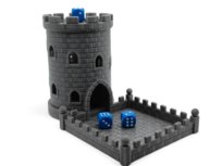 Wieża do Kości Gotyk - Dice Tower RPG Gry Planszowe kolor Szary Printala