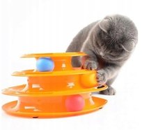 Wieża z piłeczkami dla kota zabawka interaktywna