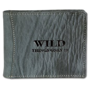 Wild Things Only skórzany portfel męski niebieski 12x2x10cm OPJ103B - Wild Things Only