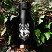 Wilk kubek termiczny personalizacja prezent imieniny urodziny myśliwego