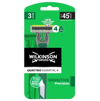 Wilkinson Sword, Quattro Titanium Sensitive, maszynka do golenia, 3 szt. - Wilkinson Sword