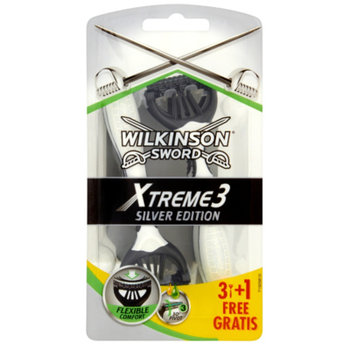 Wilkinson Sword, Xtreme 3 Silver Edition, maszynka do golenia, 4 szt. - Wilkinson Sword