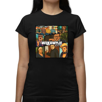 Wilkowyje City - damska koszulka na prezent dla fanów serialu Ranczo - Koszulkowy