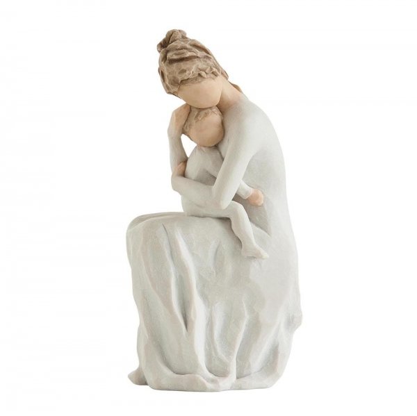 Willow Tree, figurka 'Teraz i na zawsze noszę Cię w swoim sercu' 27596, biała,